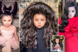 Mê mẩn mái tóc bồng bềnh của bé gái 5 tuổi, mọi cô gái đều mơ ước