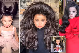 Mê mẩn mái tóc bồng bềnh của bé gái 5 tuổi, mọi cô gái đều mơ ước