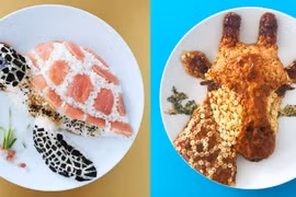 Những đĩa cơm hình con vật thú vị y như thật không nỡ ăn