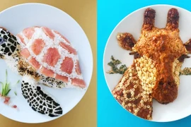 Những đĩa cơm hình con vật thú vị y như thật không nỡ ăn