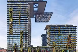 Mãn nhãn hình ảnh vườn thẳng đứng trên cao ốc khổng lồ