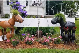 Tự chế đồ trang trí vườn siêu đáng yêu