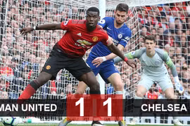 M.U 1-1 Chelsea: Cầm chân nhau ở cuộc chiến Top 4