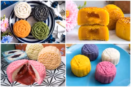 Mãn nhãn bánh Trung thu rực rỡ, hấp dẫn của Singapore