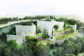 Dự án trung tâm đào tạo ngập màu xanh của KTS Võ Trọng Nghĩa