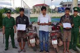 Ba thanh niên trộm 30 xe mô tô mang sang Trung Quốc tiêu thụ