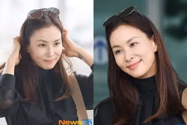 Vợ Jang Dong Gun được khen vì ăn mặc trẻ trung ở tuổi 47