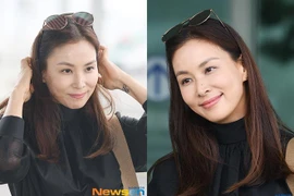 Vợ Jang Dong Gun được khen vì ăn mặc trẻ trung ở tuổi 47