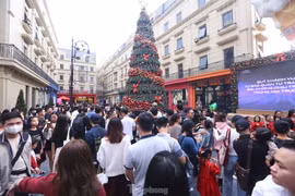 Phố đi bộ châu Âu đông nghịt người đón Giáng sinh sớm