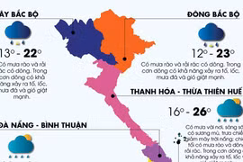 Bắc Bộ mưa trên diện rộng, đề phòng tố lốc và gió giật mạnh