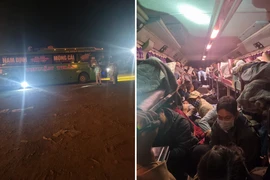 Xử phạt xe khách 41 chỗ nhồi nhét 81 người
