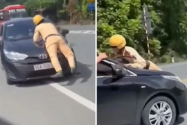 Tài xế hất CSGT ở Hải Phòng lên nắp capo đã đầu thú