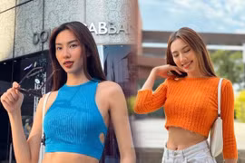 Hoa hậu Thùy Tiên tự tin diện croptop khoe vòng eo 58 