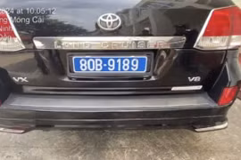 Xe cá nhân tự lật biển đội lốt xe biển xanh cơ quan trung ương