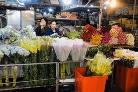 Gần Tết, chợ hoa lớn nhất Hà Nội vẫn đìu hiu dù giá giảm