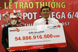 Người trúng xổ số Vietlott gần 55 tỷ đồng là phụ nữ ở Vĩnh Long