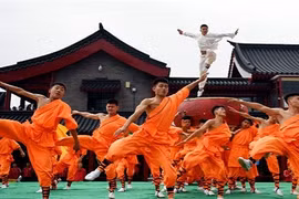 Màn đồng diễn võ Thiếu Lâm hoành tráng chưa từng thấy