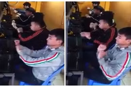 Vũ điệu cồng chiêng phiên bản “Trong quán Internet” gây sốt