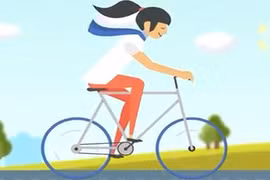 Đạp xe giúp bạn thay đổi ba vòng cơ thể