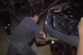 Rùng mình xem bắt rắn độc khổng lồ chui vào ô tô