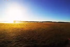 Ngắm bình minh tuyệt đẹp trên nông trại châu Âu