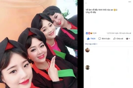 Dàn thiếu nữ được khen xinh đẹp khi mặc áo tứ thân, chít khăn mỏ quạ