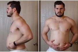 Từ chàng trai nặng gần 100 kg đến 'soái ca 6 múi' sau 3 tháng