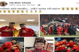 Tuyển thủ Việt Nam chia sẻ gì trong ngày vô địch AFF Cup 2018?