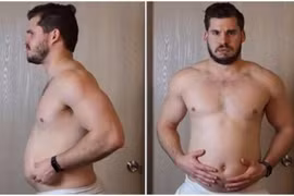 Từ chàng trai nặng gần 100 kg đến 'soái ca 6 múi' sau 3 tháng