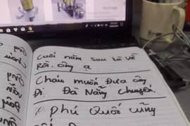 Chàng trai gây xúc động khi trò chuyện với ông nội qua giấy