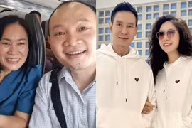 MC Tạ Bích Loan vui vẻ bên Lại Bắc Hải Đăng