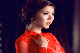 Ngọc Quyên rực rỡ, khoe dáng thon cùng áo dài 