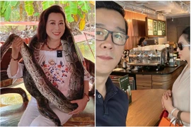 Kỳ Duyên chụp với trăn, "Vua cá Koi" chiều Hà Thanh Xuân hết mức