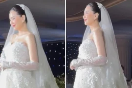 Lộ ảnh MC Mai Ngọc trong lễ cưới