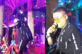 Vũ Duy Khánh bị ngã nứt xương đầu gối ở bar Quảng Ninh