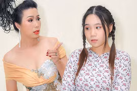 Con gái Trịnh Kim Chi hóa gái quê diễn kịch cùng mẹ