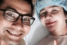 Vợ Huỳnh Đông sinh con trai đầu lòng nặng 3,5 kg