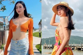 Hoa hậu Lương Thùy Linh nghiện thả rông dù vòng 1 xập xệ