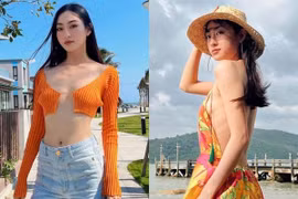 Hoa hậu Lương Thùy Linh nghiện thả rông dù vòng 1 xập xệ