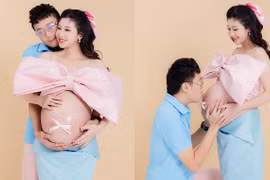 Kim Chi khoe bụng bầu tháng cuối, hạnh phúc bên ông xã hot boy 