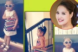 Thích thú với hình ảnh làm điệu của con sao Việt