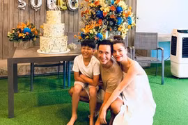 Hồ Ngọc Hà, Cường Đô La vui vẻ tổ chức sinh nhật cho Subeo