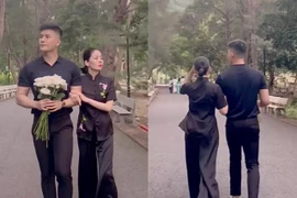 Lệ Quyên tay trong tay tình trẻ Lâm Bảo Châu ở Côn Đảo