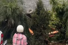 Quảng Ninh: Máy xúc mất phanh rơi xuống bờ kè, tài xế tử vong