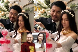 Con gái Xuân Hinh đeo vàng “trĩu cổ” trong đám cưới