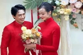 Hoa hậu Kiều Ngân đằm thắm trong lễ cưới