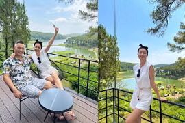 Jennifer Phạm đi nghỉ dưỡng cùng gia đình, nhan sắc gây chú ý