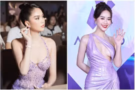 Ngọc Trinh mặc xuyên thấu, Ngô Mai Phương diện váy cắt xẻ bạo