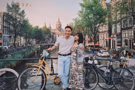 Mạnh Trường chuẩn soái ca, hộ tống vợ bầu du lịch châu Âu