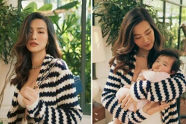 Đông Nhi gợi cảm bên cô con gái nhỏ đáng yêu